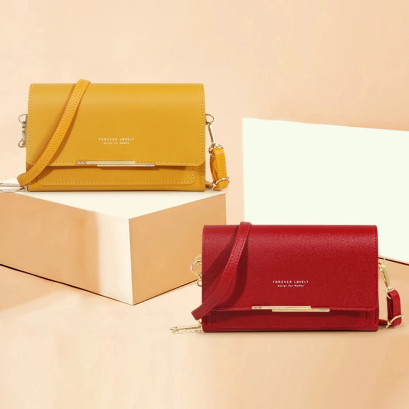 Women's Wallet Korean Handbag Multi Card Large Capacity Casual Shoulder Bag Mobile Phone Packet Fashion New Style - Smarsty