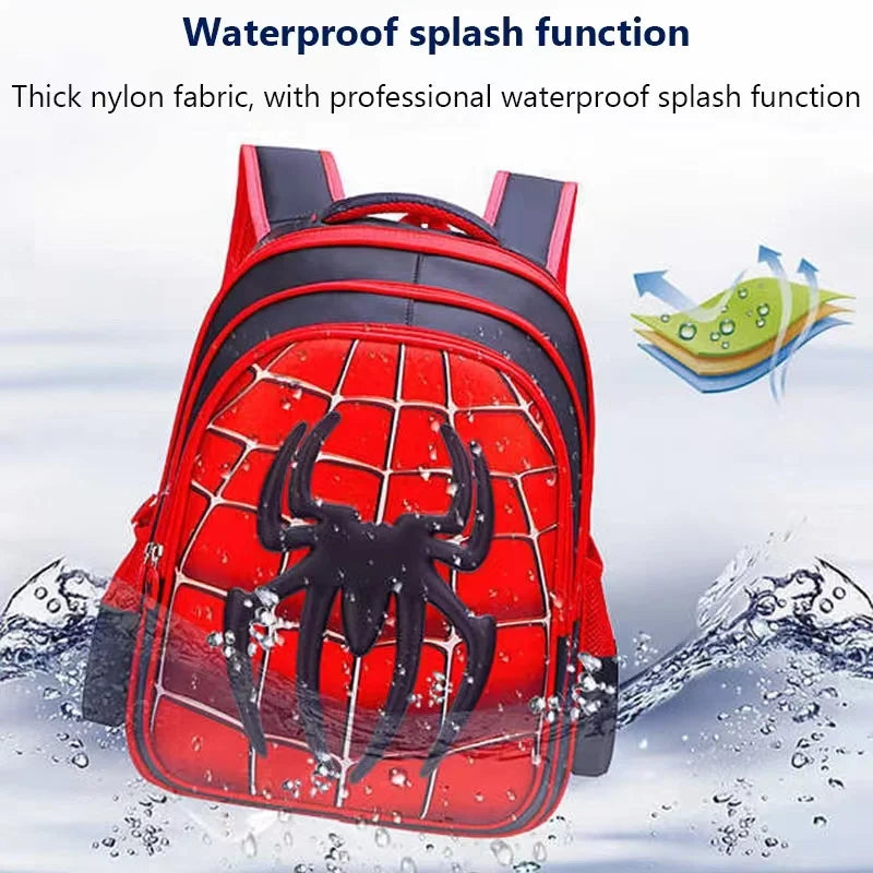 Durable 3D Spider Kids Backpack for Everyday Travel - Smarsty
