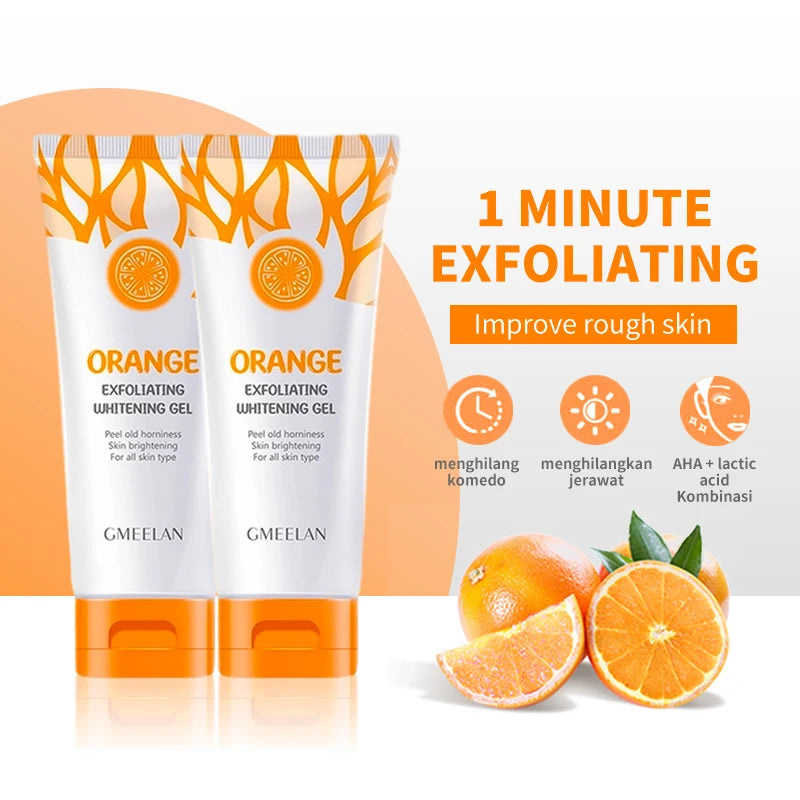 Orange Exfoliating Gel Dead Spot Remover Brighten Peeling 50g Gentle Repair Scrub Whiten Hydrating Moisturizer Korean Skin Care - Smarsty