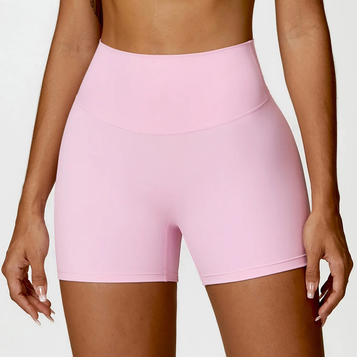 Ctenkevet Solid Color Women Fitness Quick-Dry Sport Short Women Cycling Soft Training Shorts Jog High Waist Yoga Short Legging - Smarsty