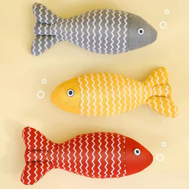 Interactive Cat Fish Toy With Catnip For Playful Kittens - Smarsty