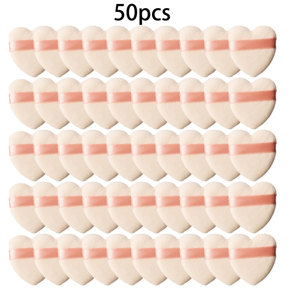 Wholesale 50Pcs Velvet Makeup Powder Puffs Soft and Washable - Smarsty