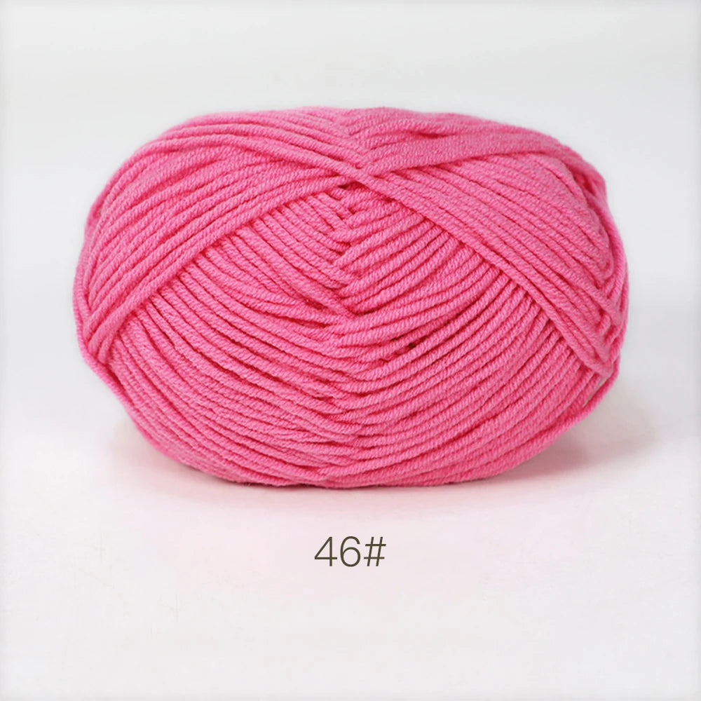 Soft Milk Cotton Yarn for Hand Knitting Projects - Smarsty