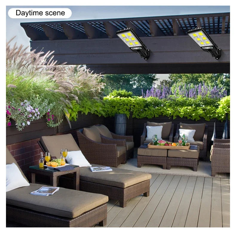 Solar LED Wall Lamp with Motion Sensor for Gardens - Smarsty