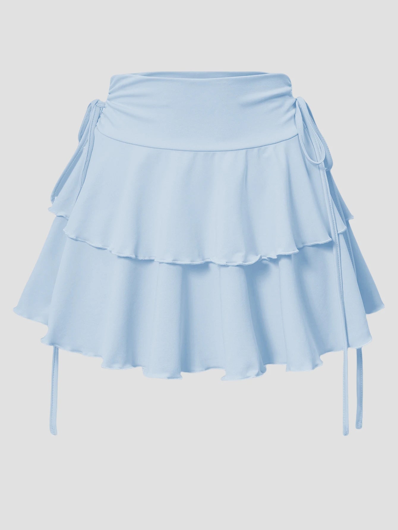 2025 New Solid Color Skirt Women Summer Fashion Outdoor Versatile High Waist Slim Fit Elastic Waist Short Skirt Goods In Stock - Smarsty