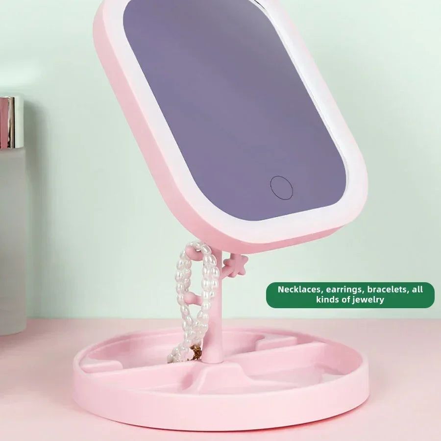 LED Vanity Mirror with Adjustable Three-Color Light - Smarsty