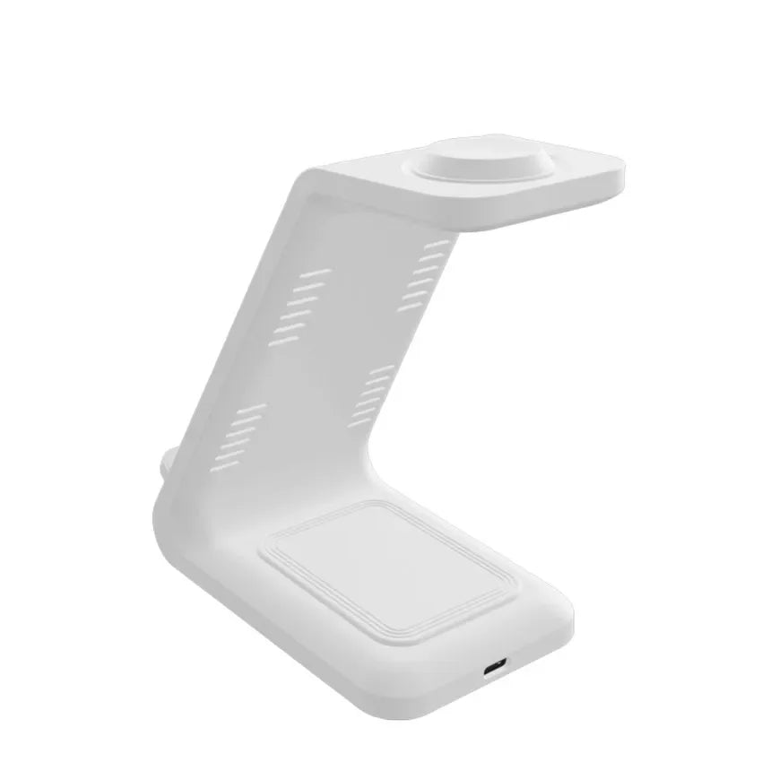 Three In One Wireless Charger Stand Fast Charging Dock - Smarsty