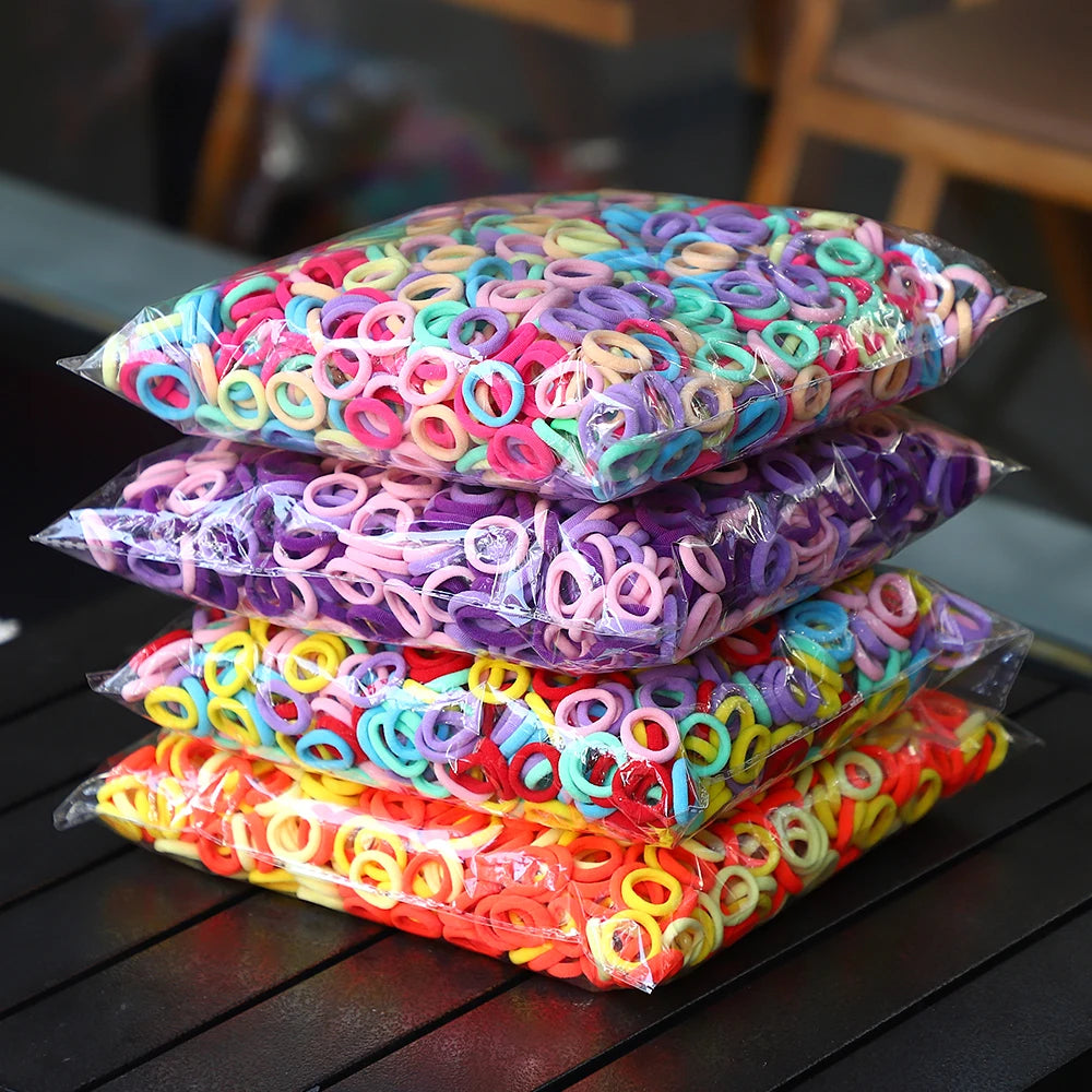 Colorful Nylon Elastic Hair Ties For Kids Gentle Hold - Smarsty