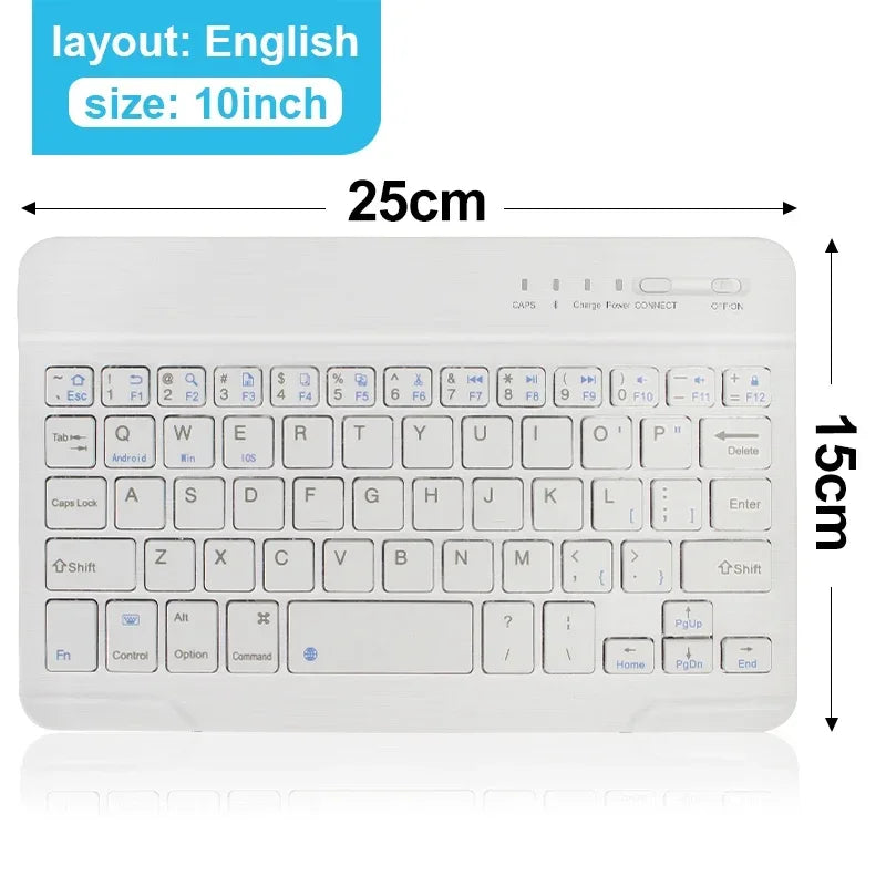 Bluetooth Keyboard for iPad 10th Generation iPad Pro 13 12 11 10 9 8 7 Inch iPad Air 13 11th iPad Mini Samsung Xiaomi Tablets - Smarsty