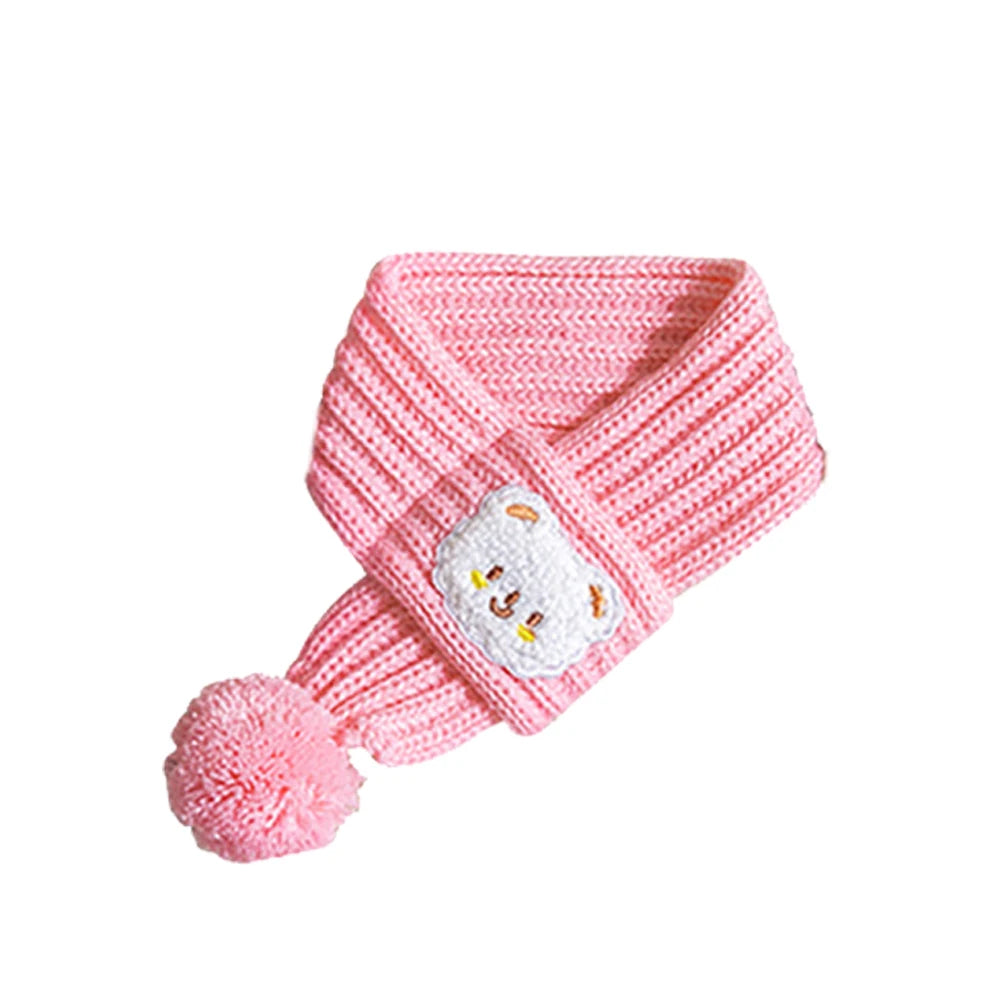 Cartoon Bear Print Scarf for Small Dogs and Cats - Smarsty