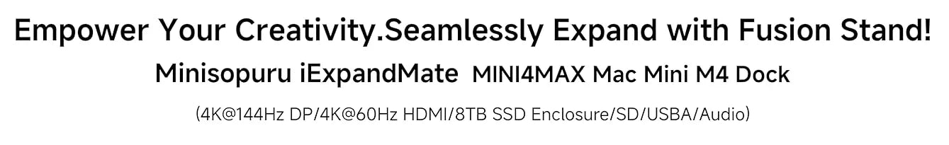 Mac Mini Docking Hub With M.2 SSD Enclosure 4K HDMI
