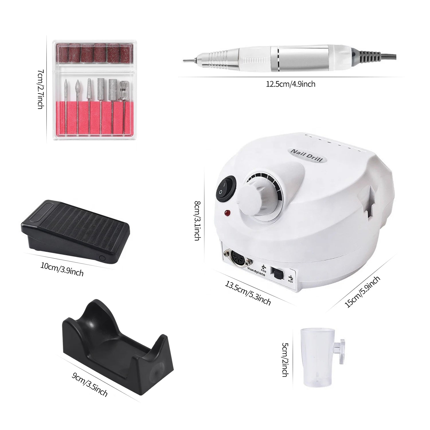 High-Speed Electric Nail Drill Machine Kit - Smarsty