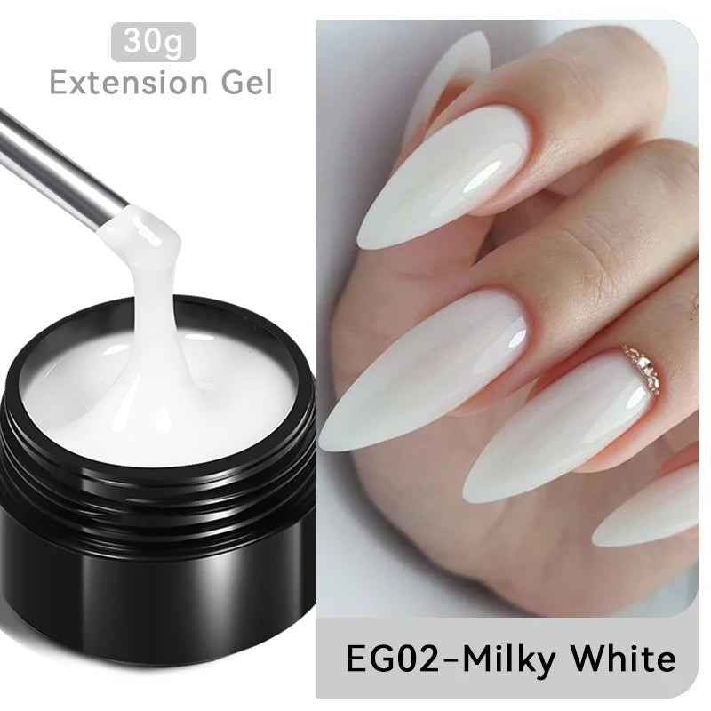 Born Pretty 30ml Milky White Nail Extension Gel - Smarsty