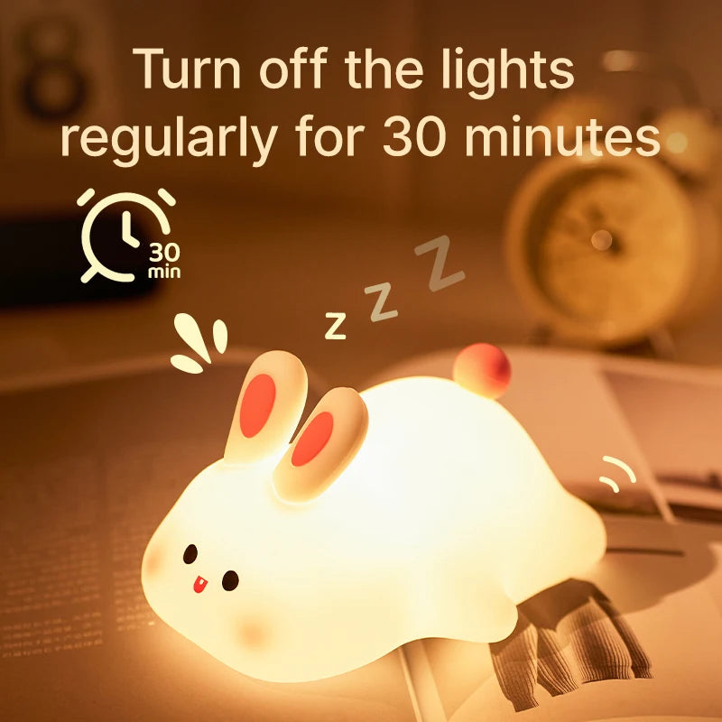 Cute Silicone LED Night Light for Kids Bedroom - Smarsty