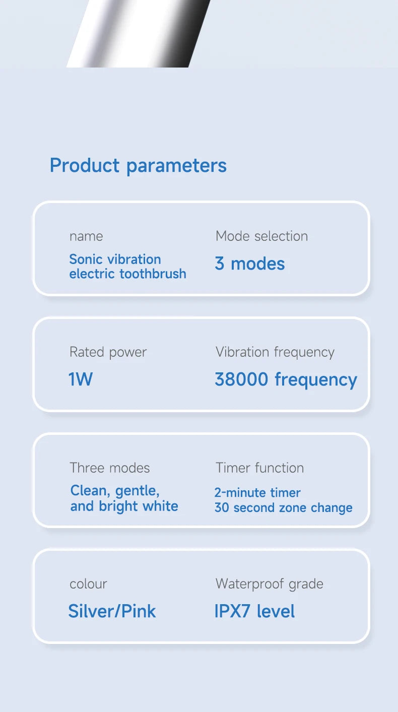 Intelligent Electric Toothbrush with Adjustable Settings for Couples - Smarsty