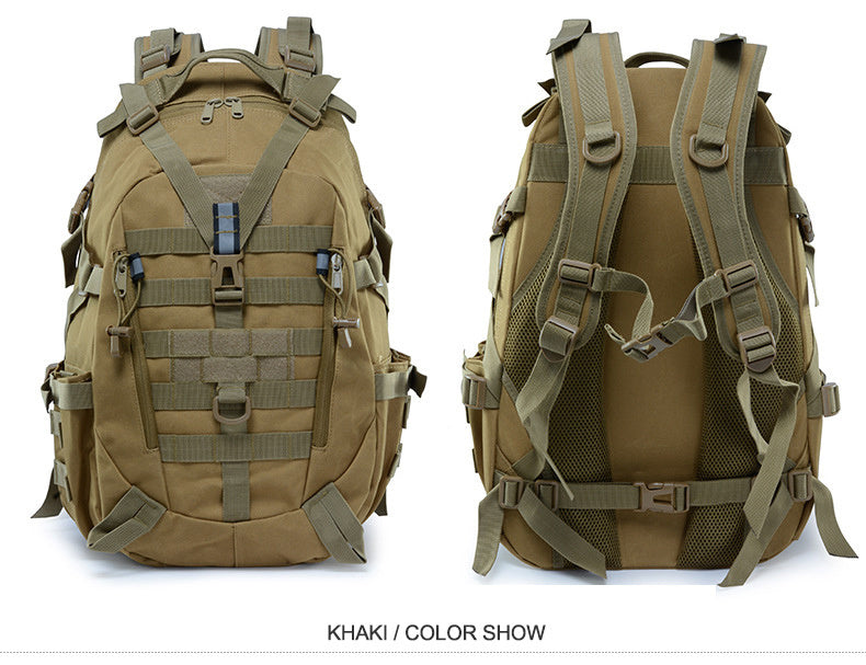 40L Tactical Backpack for Men Camping Hiking Backpacks Reflective Outdoor Travel Bags Survival Molle Climbing Rucksack Bag - Smarsty