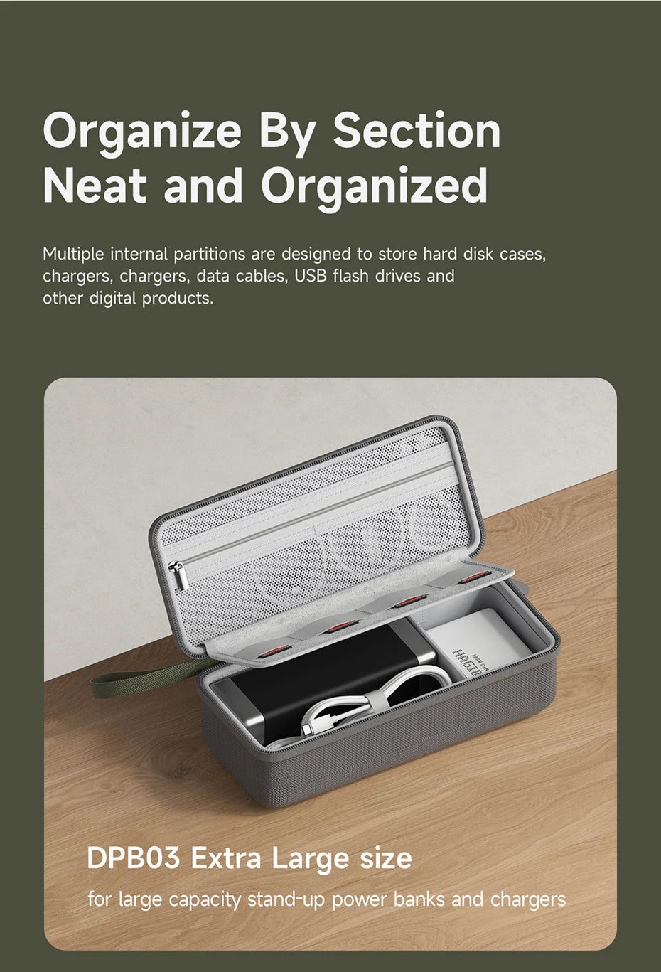 Hagibis Portable Travel Cable Organizer Bag - Smarsty