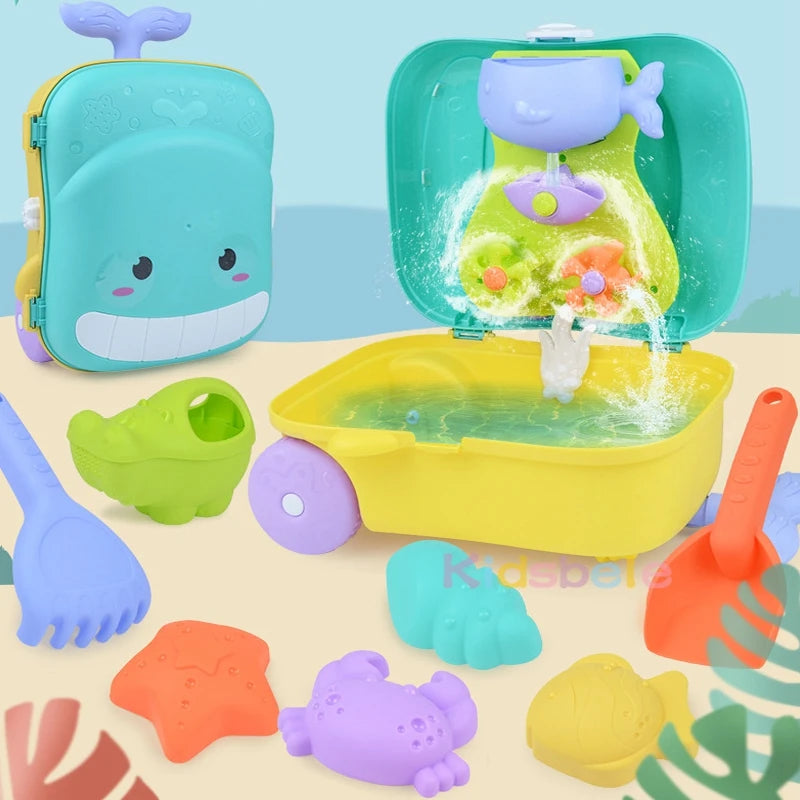 Kids Beach Toys Baby Beach Play Toys Sandbox Kit Summer Toys Beach Accessories Sand Water Game Tools Bath Toy For Baby by Smarsty
