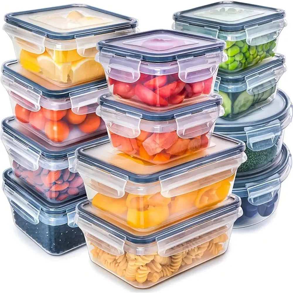 Kitchen Food Containers 12pcs-set,BPA FREE Lunch Box Sugar Cereals Storage Container by Smarsty
