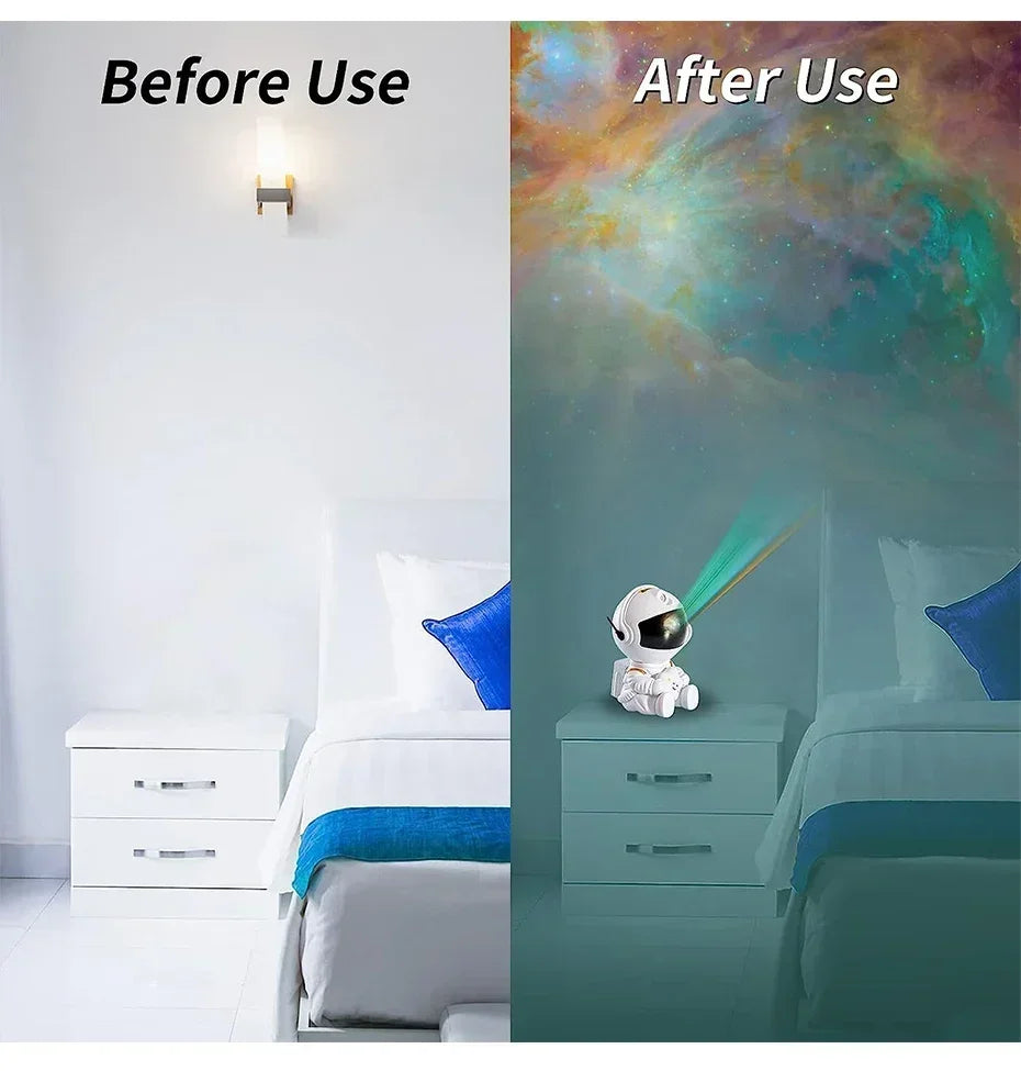 Astronaut Star Projector Night Light for Kids - Smarsty