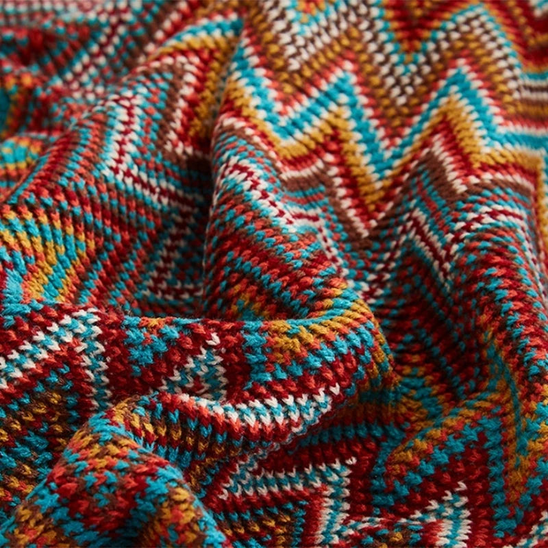 Boho Aztec Throw Blanket for Stylish Home Decor - Smarsty