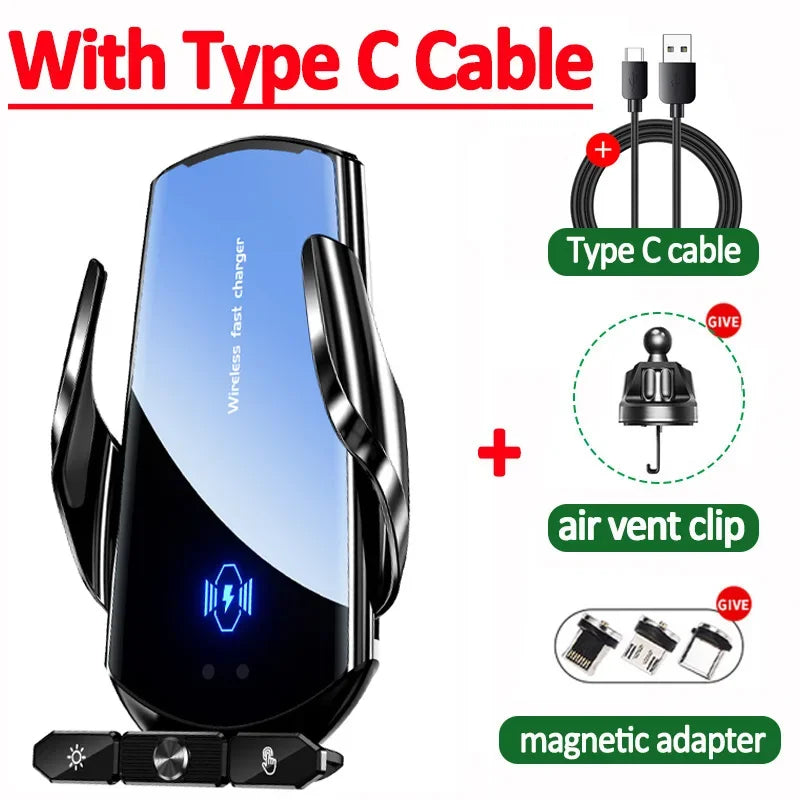 Magnetic Car Mount Wireless Charger Air Vent Holder - Smarsty