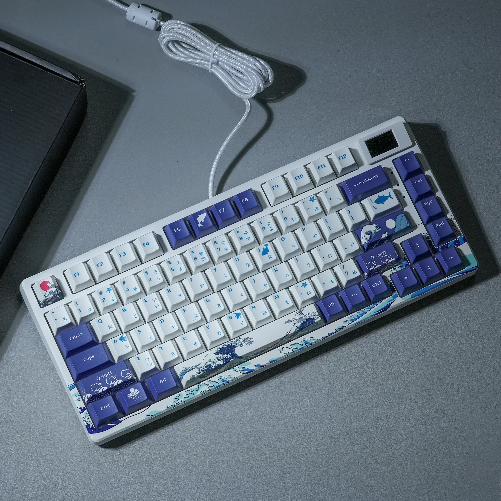 Wired Mechanical Keyboard With OLED Display Hot Swappable