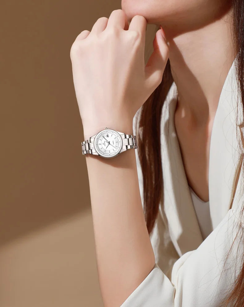 Elegant Waterproof Women's Watch with Luminous Display - Smarsty