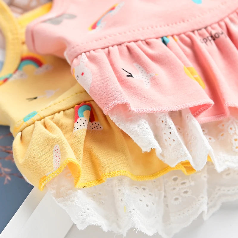 Summer Dog Dress for Small Pets with Stylish Stripes - Smarsty