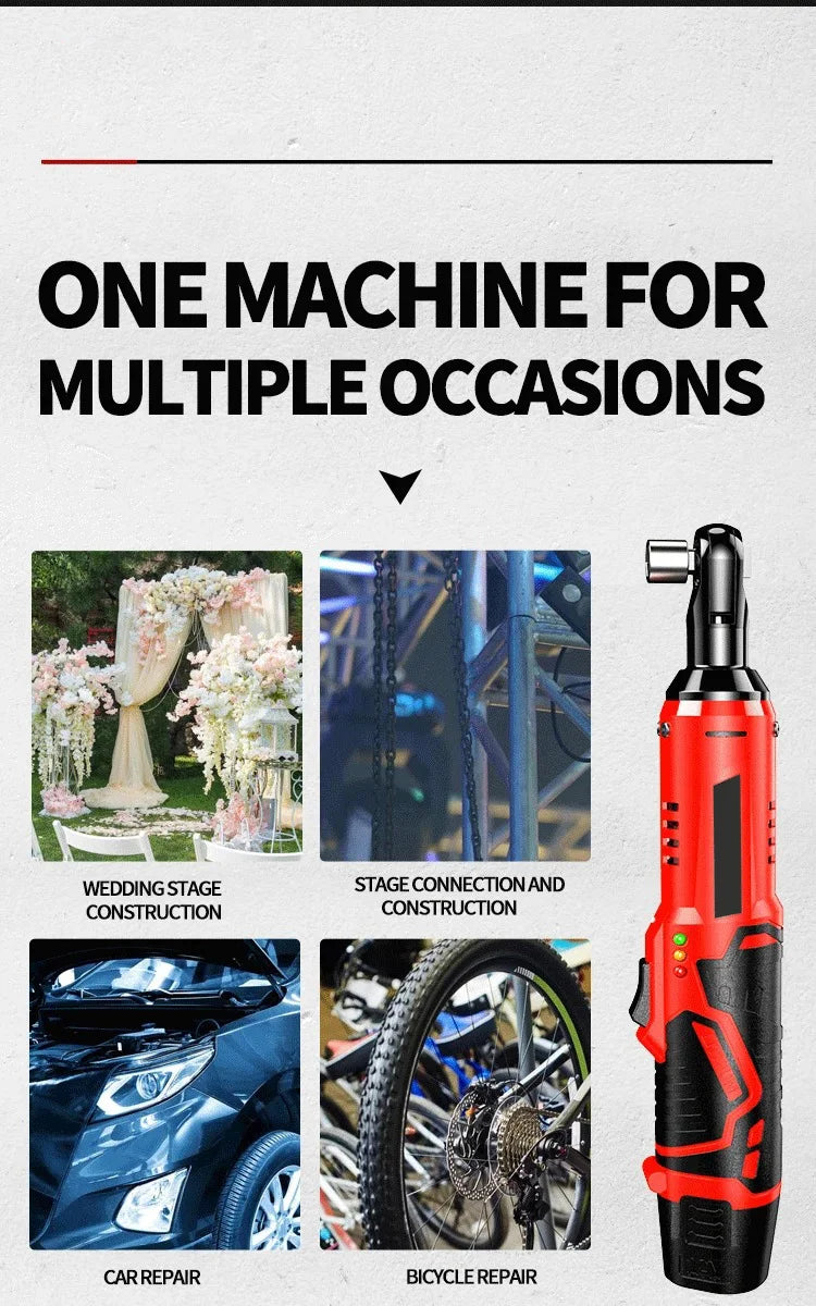 12V Cordless Right Angle Electric Wrench with 45NM Torque - Smarsty