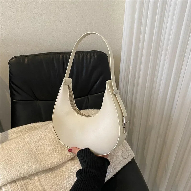 Luxury PU Leather Hobo Bag For Women With Zipper Closure - Smarsty