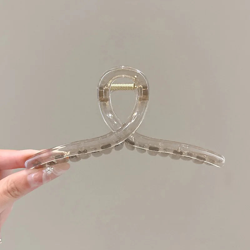 13cm Large Hair Clip For Thick Hair Strong Hold Transparent - Smarsty