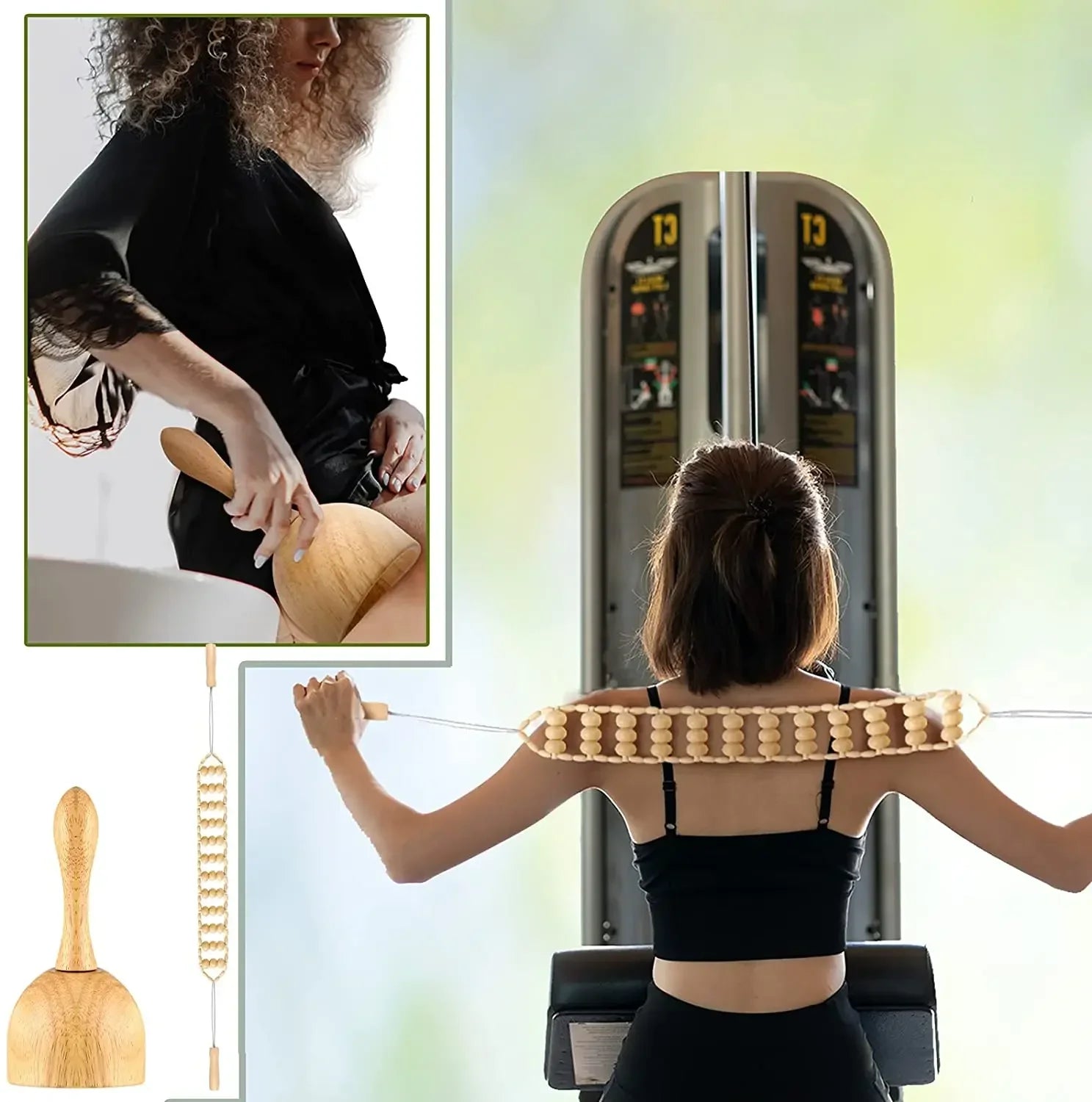 Wooden Lymphatic Drainage Massage Tools for Body Shaping - Smarsty