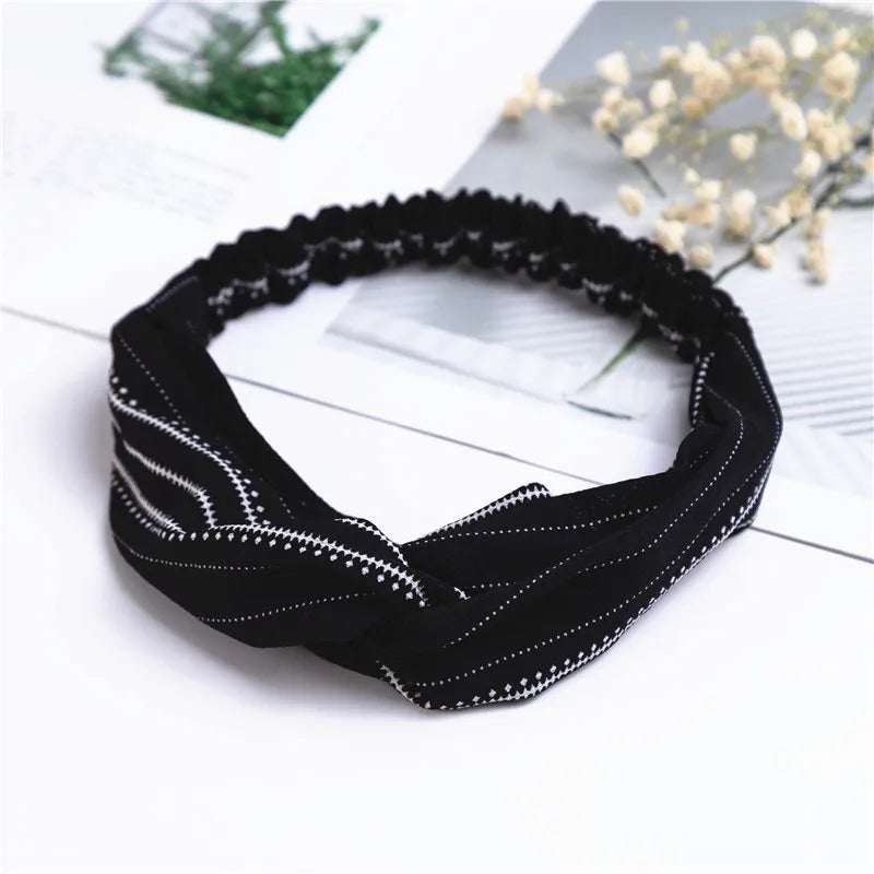 Bohemian Print Headbands For Women Vintage Turban Comfort - Smarsty