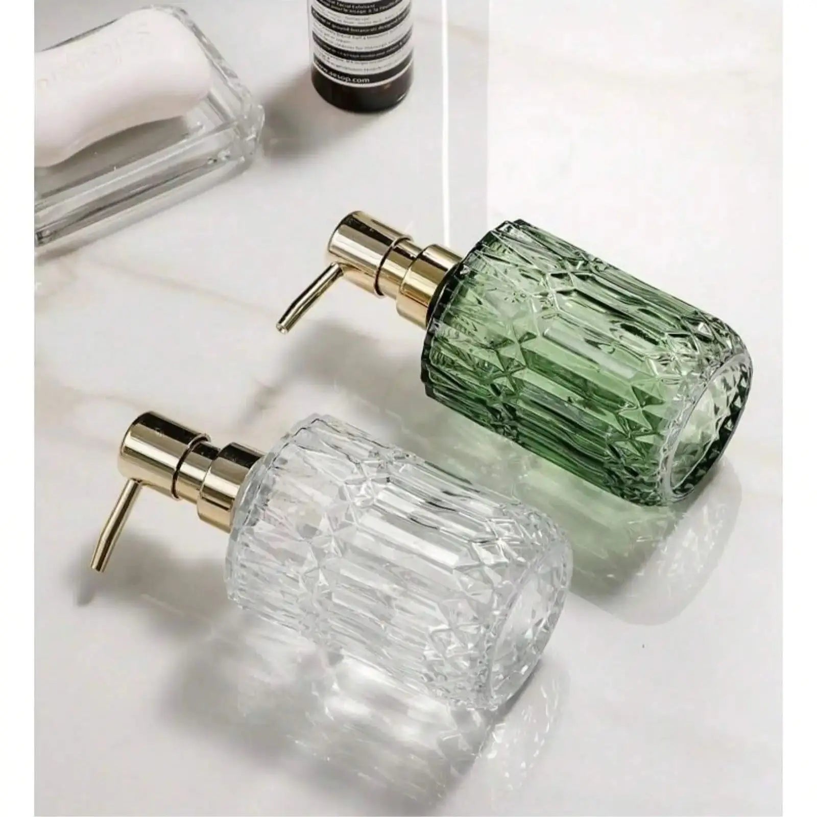 Glass Soap Dispenser Pump Bottle for Easy Refilling - Smarsty
