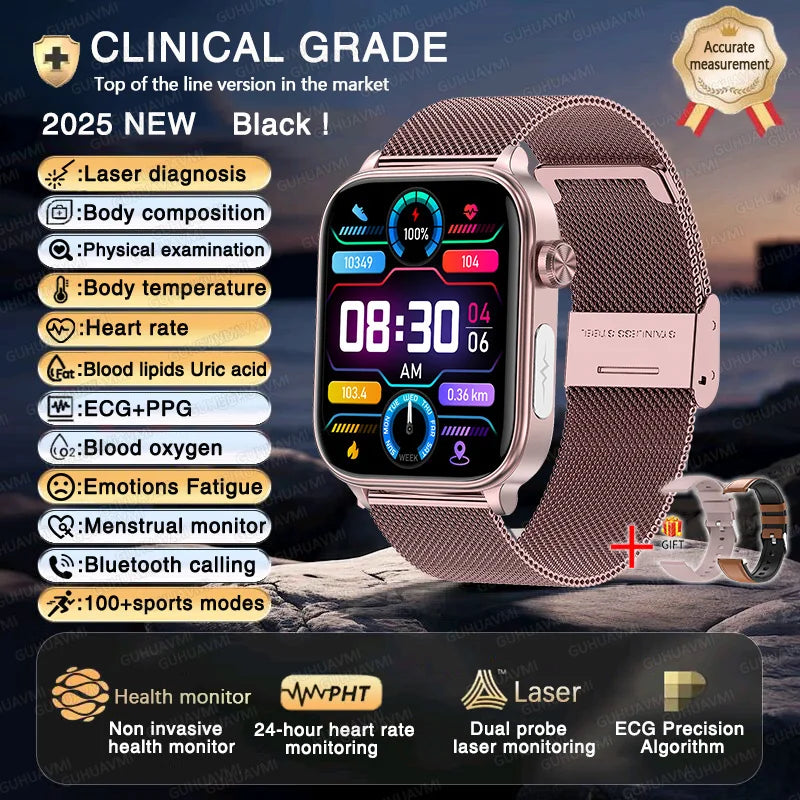 2025 Smart Watch with ECG PPG HRV Health Monitoring - Smarsty