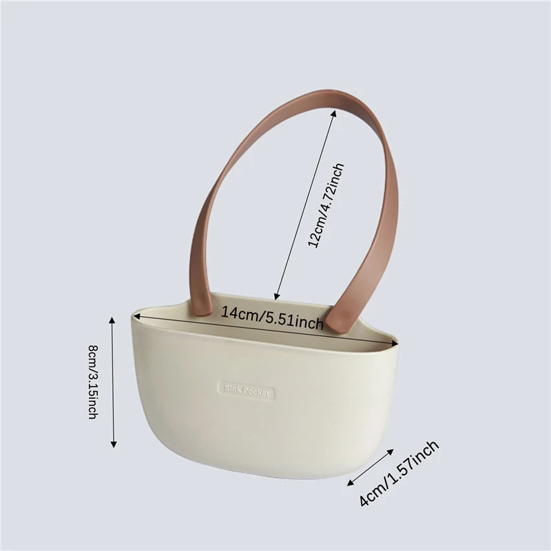 Kitchen Sink Holder Hanging Drain Basket Adjustable Drain Rack Soap Sponge Holder Faucet Holder Kitchen Accessories New by Smarsty