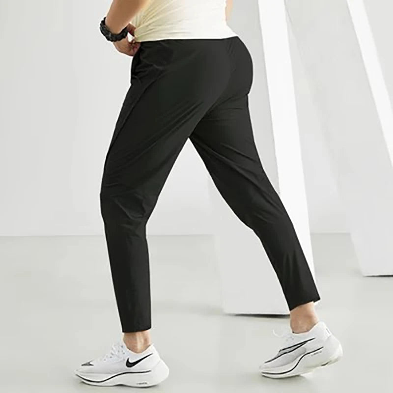Men's Running Pants Sportswear Jogging Sweatpants Quick Dry Thin Tracksuit Elastic Gym Fitness Trousers Training Sport Pants Men - Smarsty