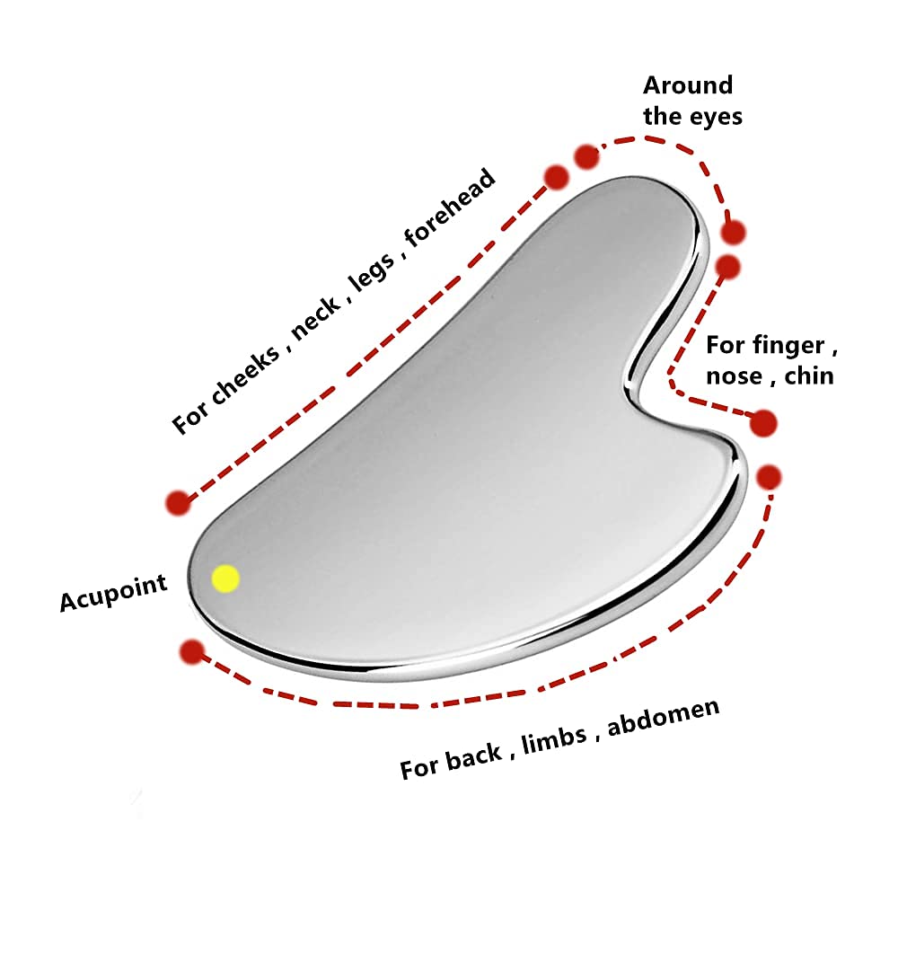 Stainless Steel Gua Sha Board for Facial Massage - Smarsty