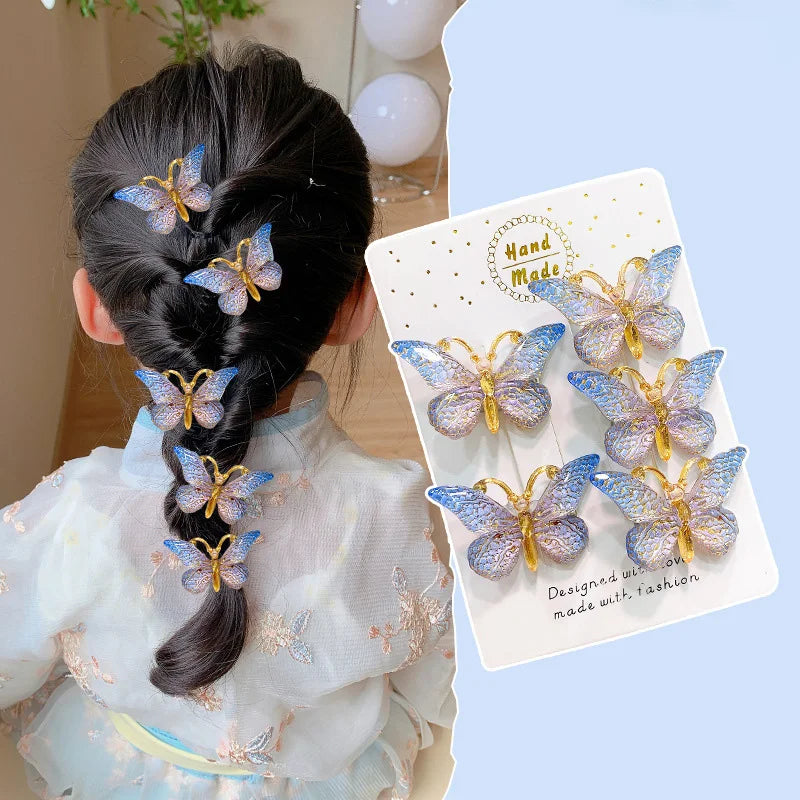 Cute Color Gradient Baby Hairpins Set for Girls - Smarsty