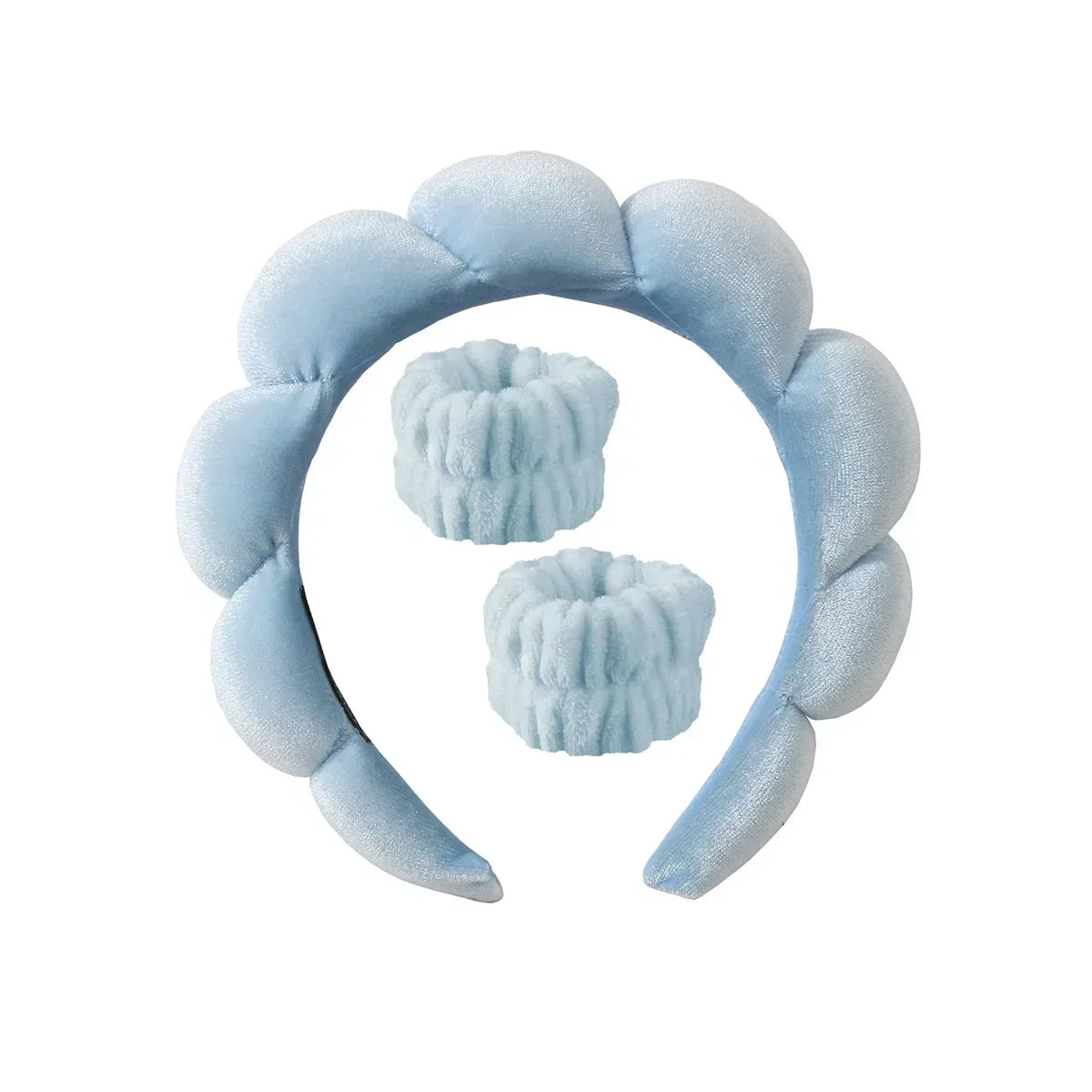 Soft Puffy Sponge Headband For Makeup Retro Terry Cloth - Smarsty