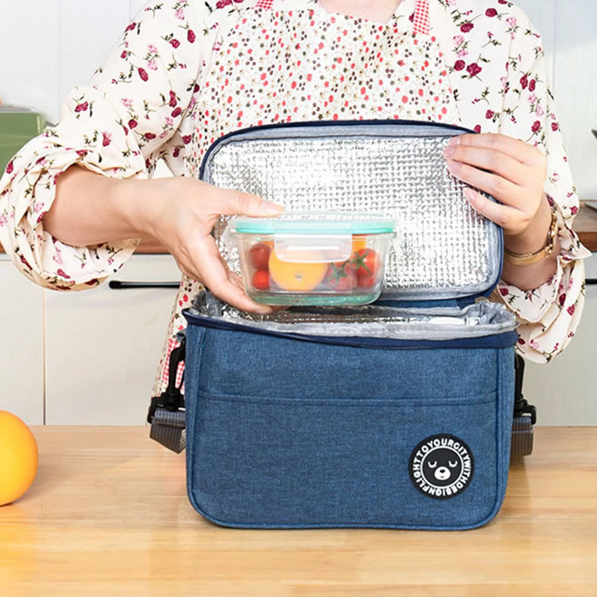 Insulated Lunch Bag With Shoulder Strap Waterproof Design - Smarsty
