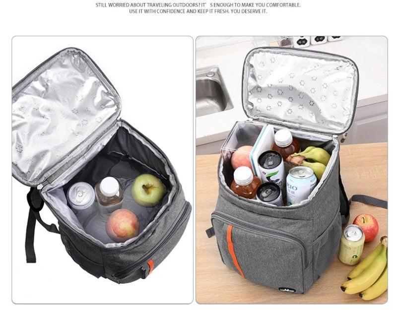 18L Portable Thermal Lunch Bag Insulated Cooler Case - Smarsty