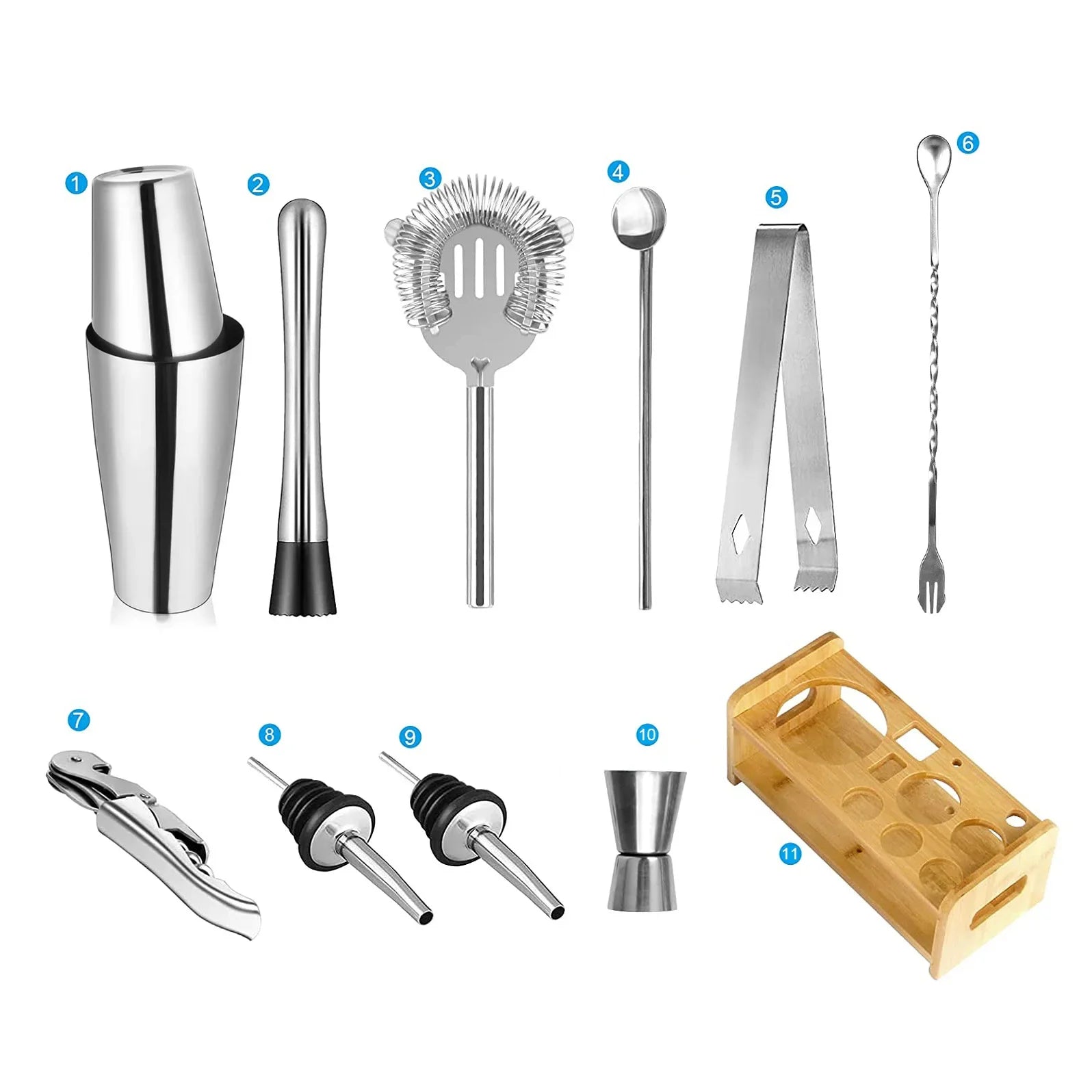 Stainless Steel Cocktail Shaker Set for Perfect Drinks - Smarsty