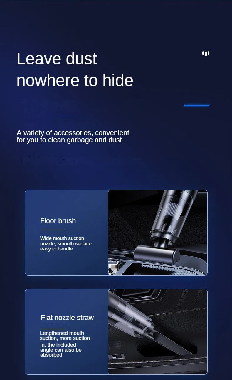 Wireless Car Vacuum Cleaner With Powerful Suction 10000Pa - Smarsty