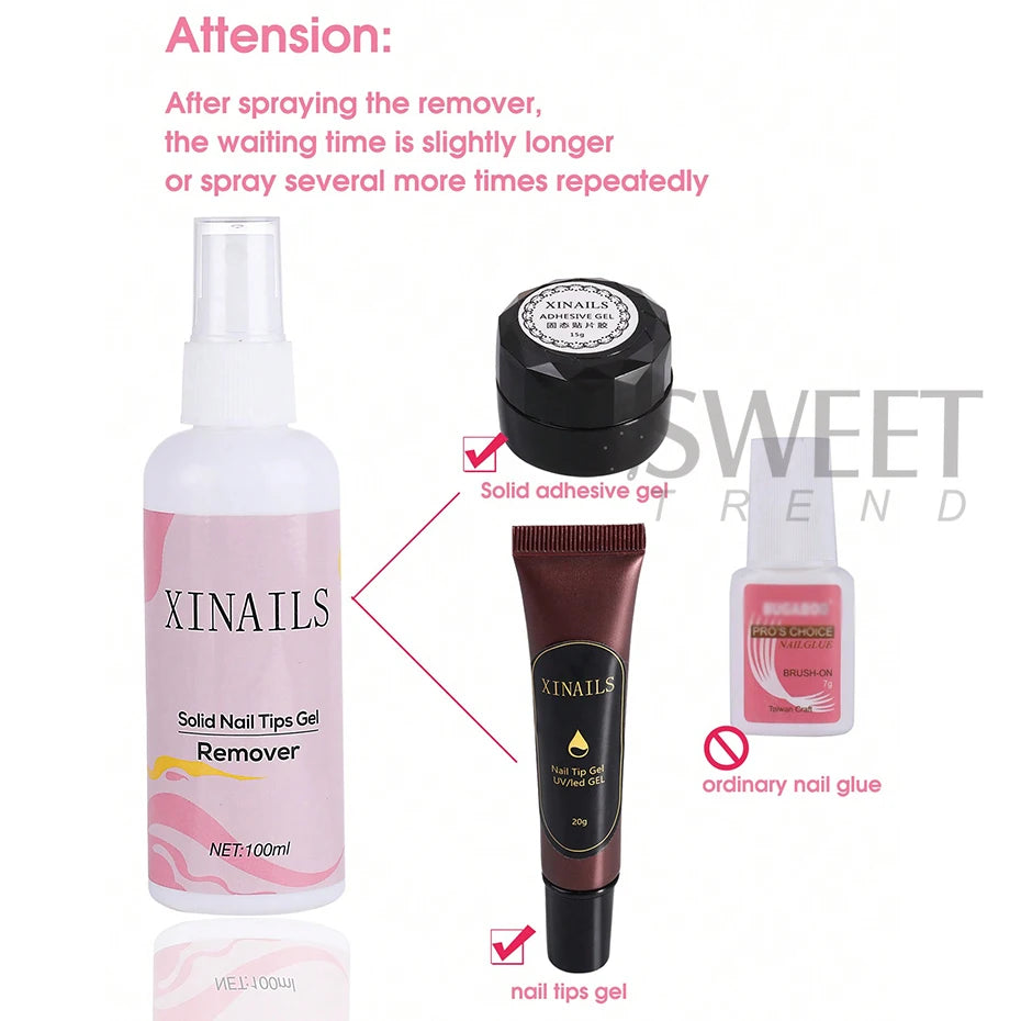 100ml Non-Acetone Nail Polish Remover Gel Easy Use - Smarsty