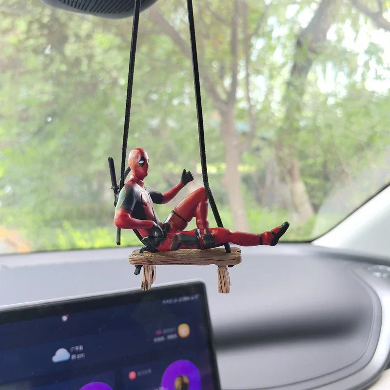 Deadpool Car Pendant Rearview Mirror Charm Interior Decor - Smarsty