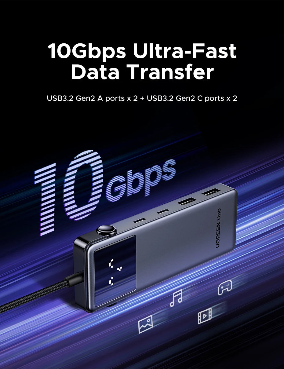 USB C Hub 6 In 1 4K60Hz PD100W ProDockingStation Adapter