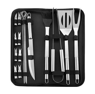 Stainless Steel BBQ Tool Set With Portable Storage Bag - Smarsty
