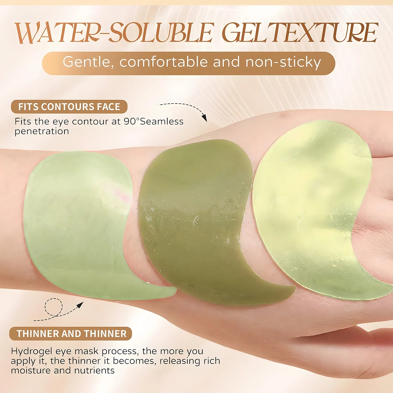 Seaweed Hyaluronic Acid Eye Masks for Dark Circles - Smarsty